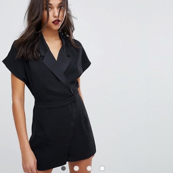 river island tuxedo playsuit